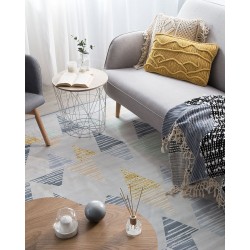 Dywan 160 x 230 cm szaro-żółty YAYLA