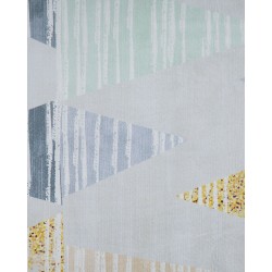 Dywan 160 x 230 cm szaro-żółty YAYLA