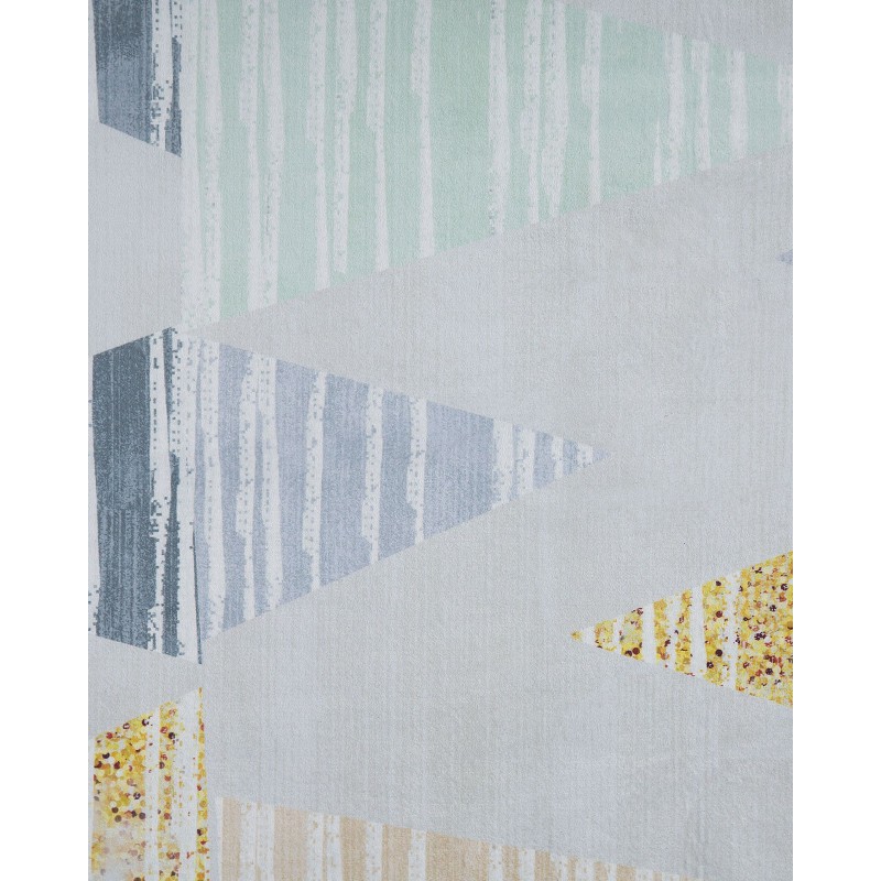 Dywan 160 x 230 cm szaro-żółty YAYLA