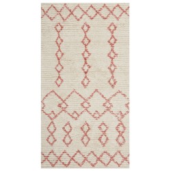 Dywan bawełniany 80 x 150 cm beżowo-różowy BUXAR