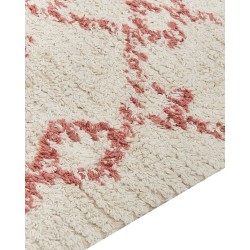 Dywan bawełniany 80 x 150 cm beżowo-różowy BUXAR