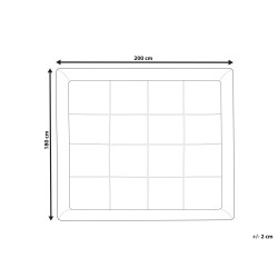 Materac nawierzchniowy MULHACEN 180 x 200 cm