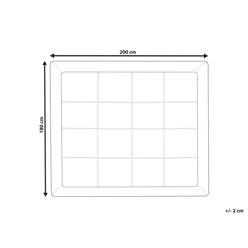 Materac nawierzchniowy MULHACEN 180 x 200 cm