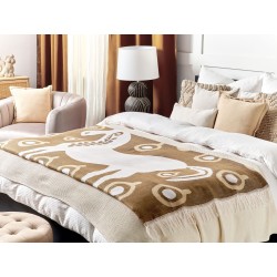 Koc SIDDHA 130 x 170 cm Brązowy