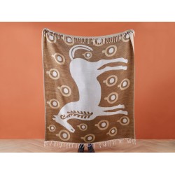 Koc SIDDHA 130 x 170 cm Brązowy