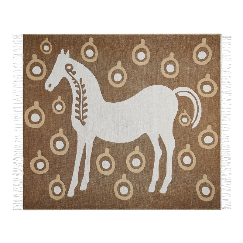 Koc SIDDHA 130 x 170 cm Brązowy