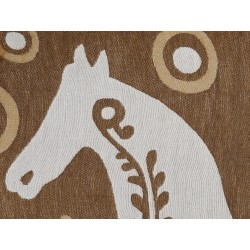 Koc SIDDHA 130 x 170 cm Brązowy