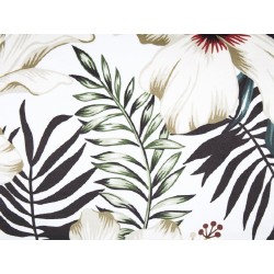 Poduszka dekoracyjna OKRA Welur 45 x 45 cm Kolorowy Wzór roślinny