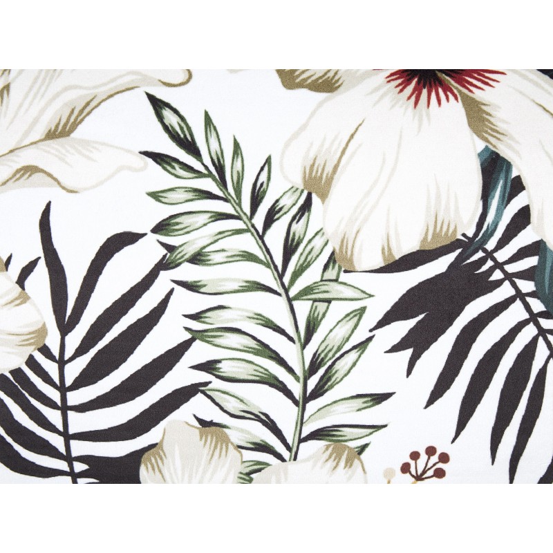 Poduszka dekoracyjna OKRA Welur 45 x 45 cm Kolorowy Wzór roślinny