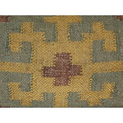 Zestaw 2 poduszek dekoracyjnych SARON Juta 30 x 50 cm Zielony Wzór orientalny