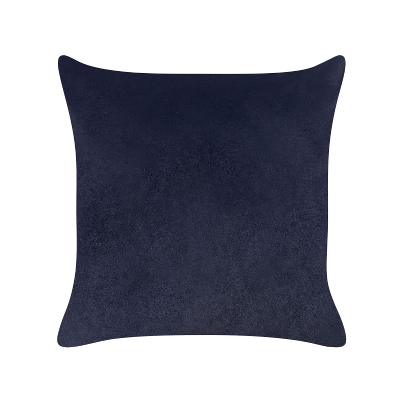 Zestaw 2 poduszek dekoracyjnych GOLDENROD Welur 45 x 45 cm Czarny Wzór roślinny