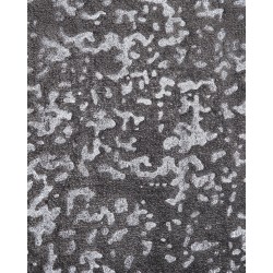 Dywan z wiskozy 140 x 200 cm szaro-srebrny ESEL