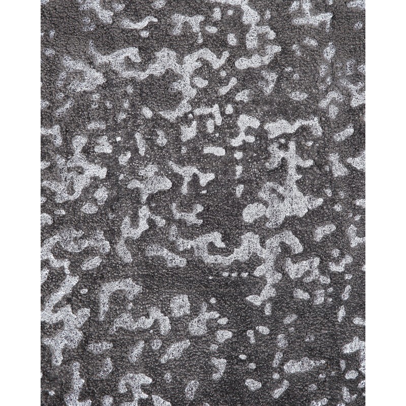 Dywan z wiskozy 140 x 200 cm szaro-srebrny ESEL