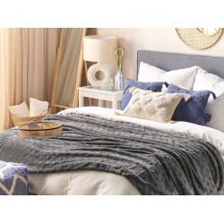 Narzuta na łóżko KANDILLI 150 x 200 cm Szary