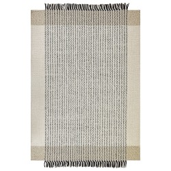 Dywan wełniany 160 x 230 cm beżowo-czarny DIVARLI