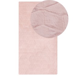 Dywan sztuczne futro królika 80 x 150 cm różowy THATTA