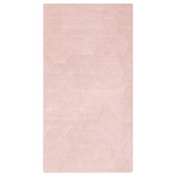 Dywan sztuczne futro królika 80 x 150 cm różowy THATTA