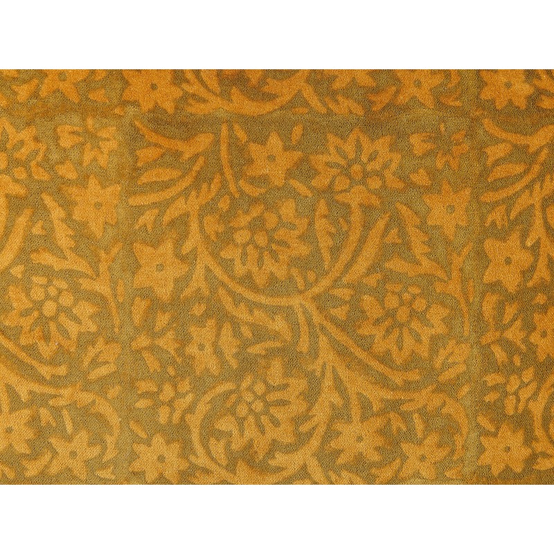 Zestaw 2 poduszek dekoracyjnych RHEUM Welur 45 x 45 cm Żółty Wzór kwiatowy