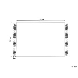 Koc KHARI Bawełna 125 x 150 cm Jasnozielony