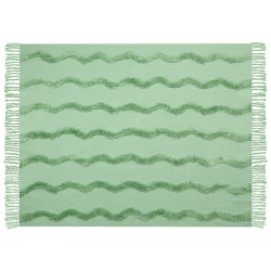 Koc KHARI Bawełna 125 x 150 cm Jasnozielony