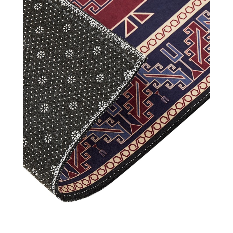 Dywan 60 x 200 cm niebiesko-czerwony KANGAL