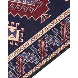 Dywan 60 x 200 cm niebiesko-czerwony KANGAL