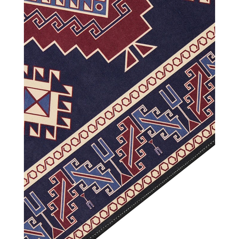 Dywan 60 x 200 cm niebiesko-czerwony KANGAL