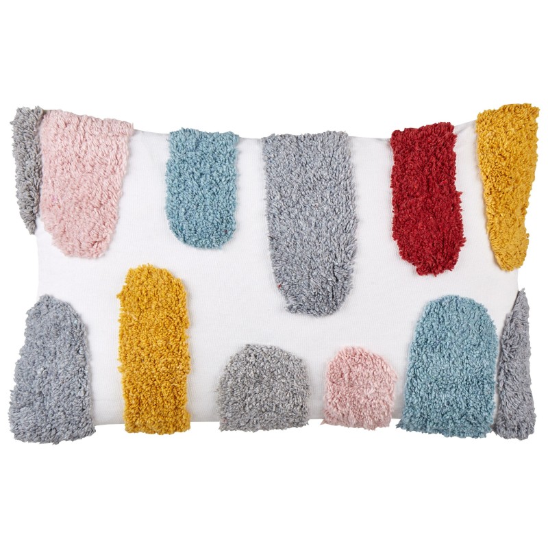 2 bawełniane tuftowane poduszki dekoracyjne z abstrakcyjnym wzorem 30 x 50 cm wielokolorowe STORKSBIL