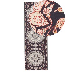 Dywan 80 x 240 cm czarno-beżowy ARITAS