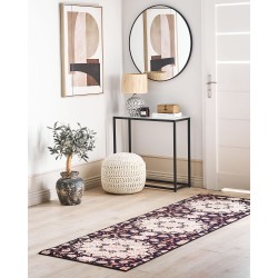 Dywan 80 x 240 cm czarno-beżowy ARITAS