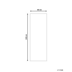 Dywan 80 x 240 cm czarno-beżowy ARITAS
