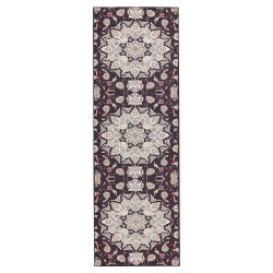 Dywan 80 x 240 cm czarno-beżowy ARITAS