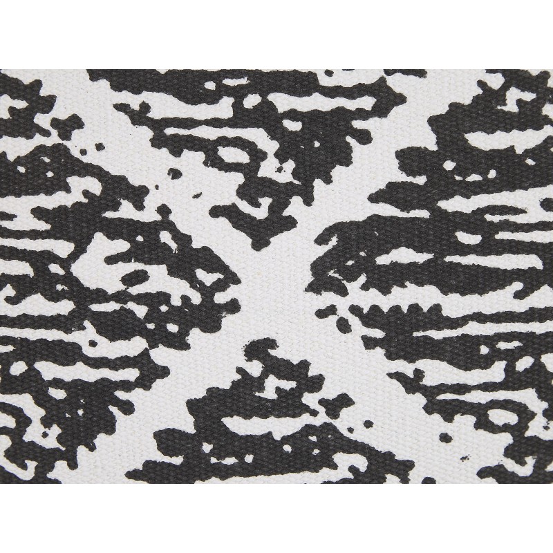 Zestaw 2 poduszek dekoracyjnych HAZRO Bawełna 45 x 45 cm Czarny Wzór geometryczny