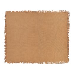 Narzuta na łóżko YERBENT Bawełna 150 x 200 cm Złoty brąz