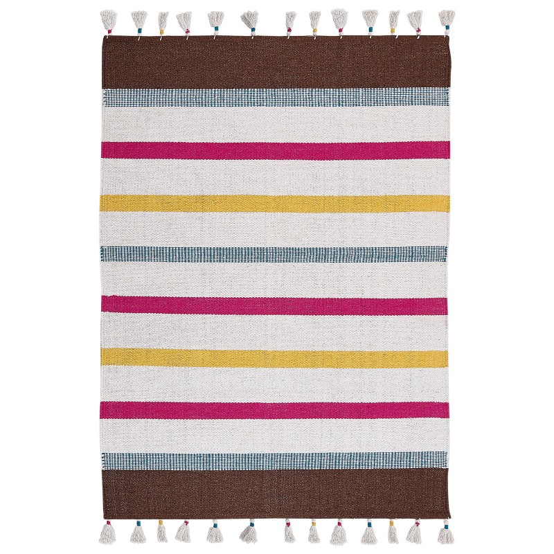 Dywan bawełniany 160 x 230 cm wielokolorowy HISARLI