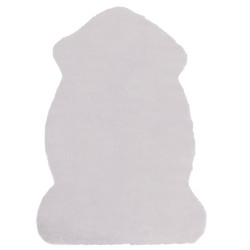 Dywan imitacja futra królika szary UNDARA