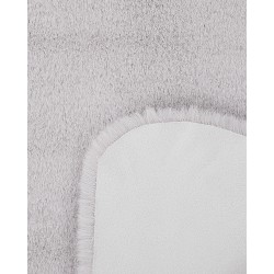 Dywan imitacja futra królika szary UNDARA