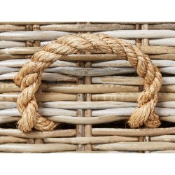 Stojak na wino BASIRA Rattan Naturalny