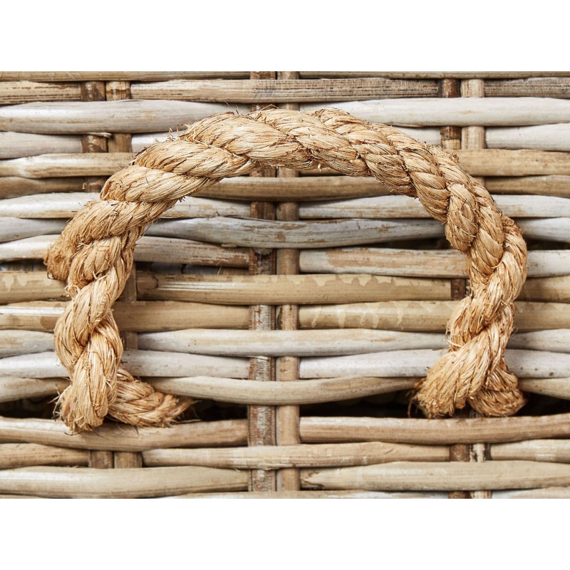 Stojak na wino BASIRA Rattan Naturalny