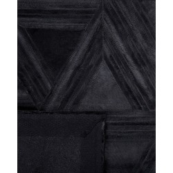 Dywan skórzany 160 x 230 cm czarny KASAR