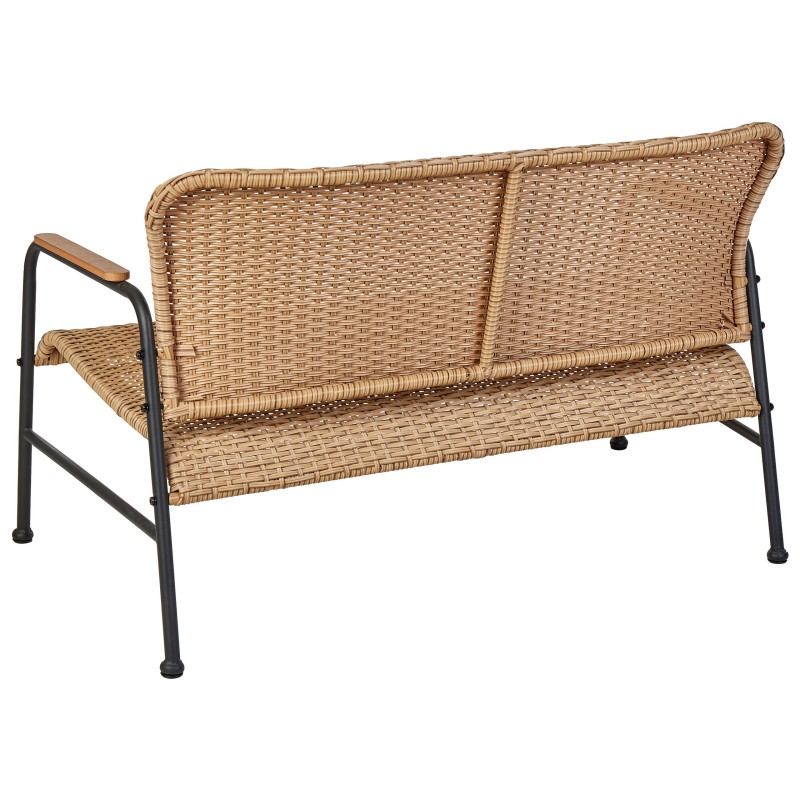 Zestaw ogrodowy ze stolikiem dla 4 osób OFANTO Technorattan Naturalny