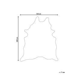 Dywan ekoskóra w łaty 150 x 200 cm brązowo-biały BOGONG