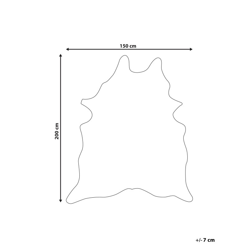 Dywan ekoskóra w łaty 150 x 200 cm brązowo-biały BOGONG