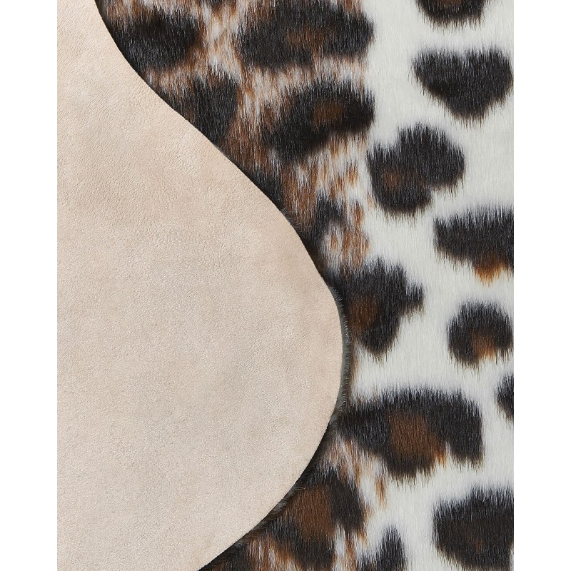 Dywan ekoskóra w łaty 150 x 200 cm brązowo-biały BOGONG