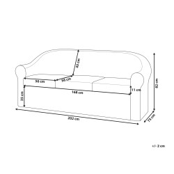 Sofa ogrodowa rattanowa naturalna LIVADEIA