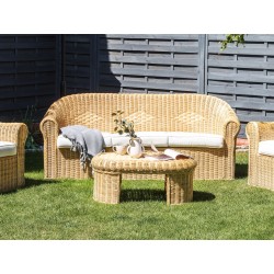 Sofa ogrodowa rattanowa naturalna LIVADEIA