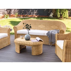 Sofa ogrodowa rattanowa naturalna LIVADEIA
