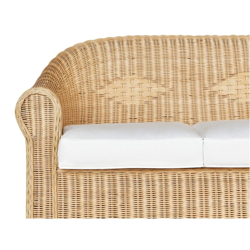 Sofa ogrodowa rattanowa naturalna LIVADEIA