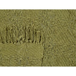 Koc VELLA Bawełna 220 x 240 cm Oliwkowy