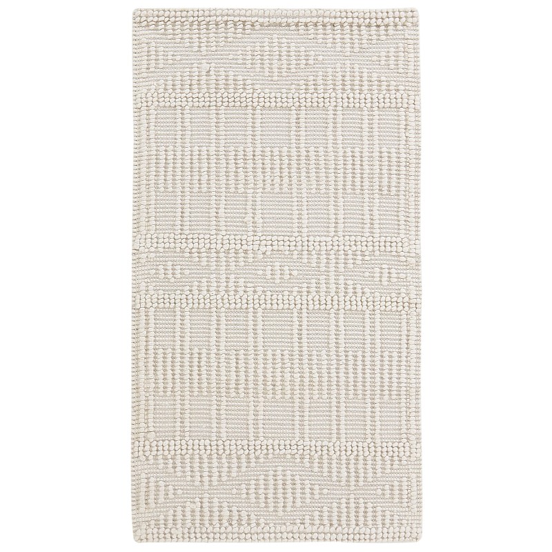 Dywan wełniany 80 x 150 cm beżowy LAPSEKI